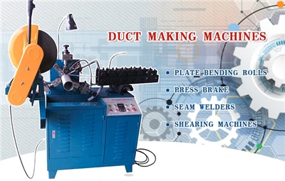 Stroj za izradu pocinčanih metalnih kanala od valovitih okruglih čeličnih metalnih cijevi